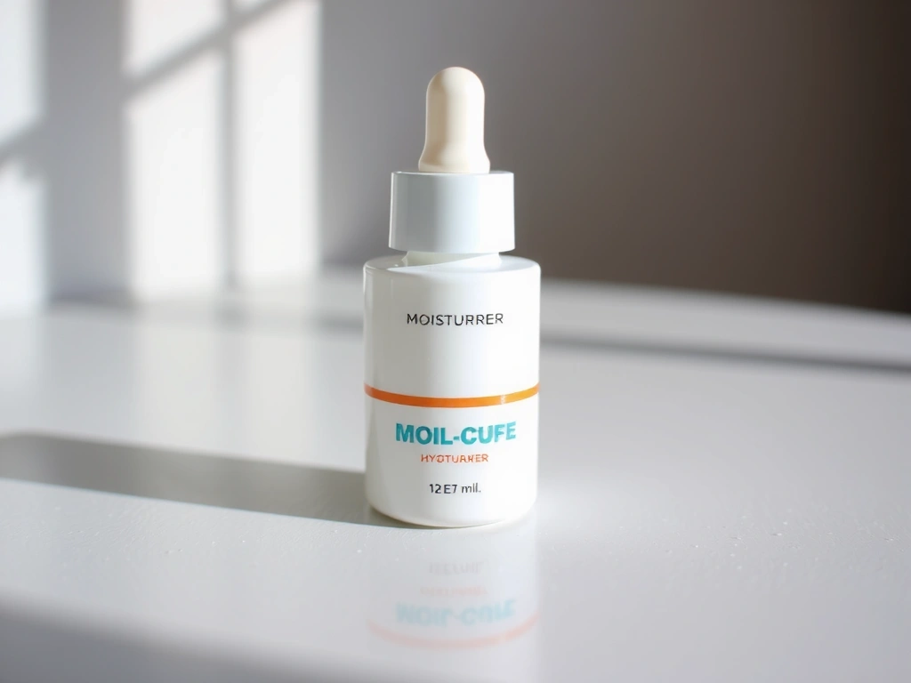 Rich facial moisturizer in a bottle with dewy effects